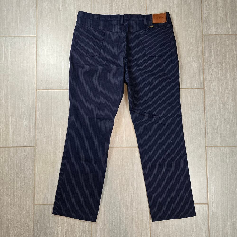 Vintage Wrangler Mens Blue Pinstriped Talon Pants Size 42 Regular NWOT - Picture 9 of 11